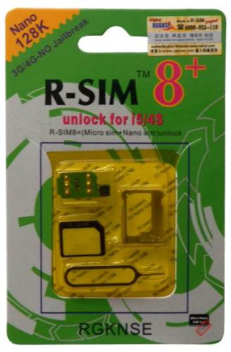 R - Sim 8 + Gevey Iphone 5